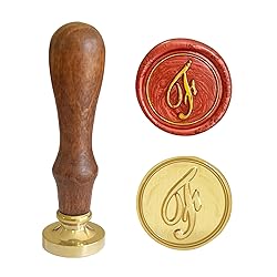 Letter F Initial Alphabet Wax Seal Stamp with