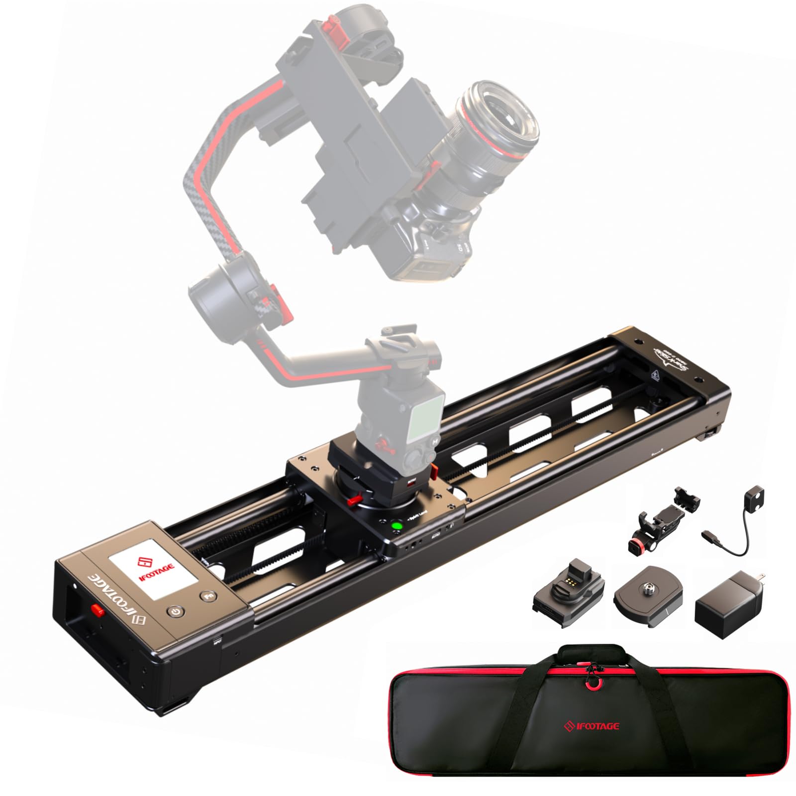 Photo 1 of IFOOTAGE Shark Slider Nano II 660 Motorized Camera Slider - 26" Multi-Axis Pan Slider for DJI RS 2/RS3 Pro/RS 4/RS 4 Pro Gimbals, 15.4lbs Payload, 360° Panoramic, 6 Modes, Phone/Camera Compatible?