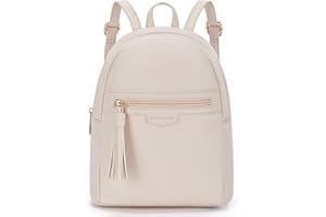 Missnine Mini Backpack for Women Small Backpack Purse With Tassel Cute PU Leather Bookbag Fashion Small Casual Daypacks