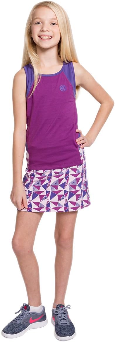Girls Tennis and Golf Tank and Skirt Set with Built in Shorts
