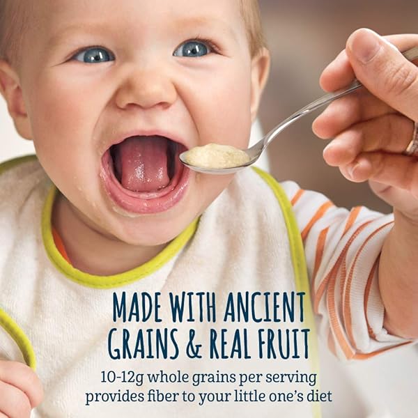 GERBER UP AGE ORGANIC GRAIN & GROW MORNING BOWL OATS BARLEY & RED QUINOA WITH BANANA & SUMMER BERRIES, 4.5 OZ