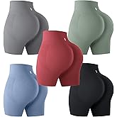 Evercute Women's Butt Lifting Shorts Pack Workout Sets Booty Shorts High Waist Gym Shorts Seamless Exercise Fitness Yoga