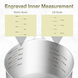 BERYLER 1PCS 1/2Cup (120ml, 4oz) Single Measuring