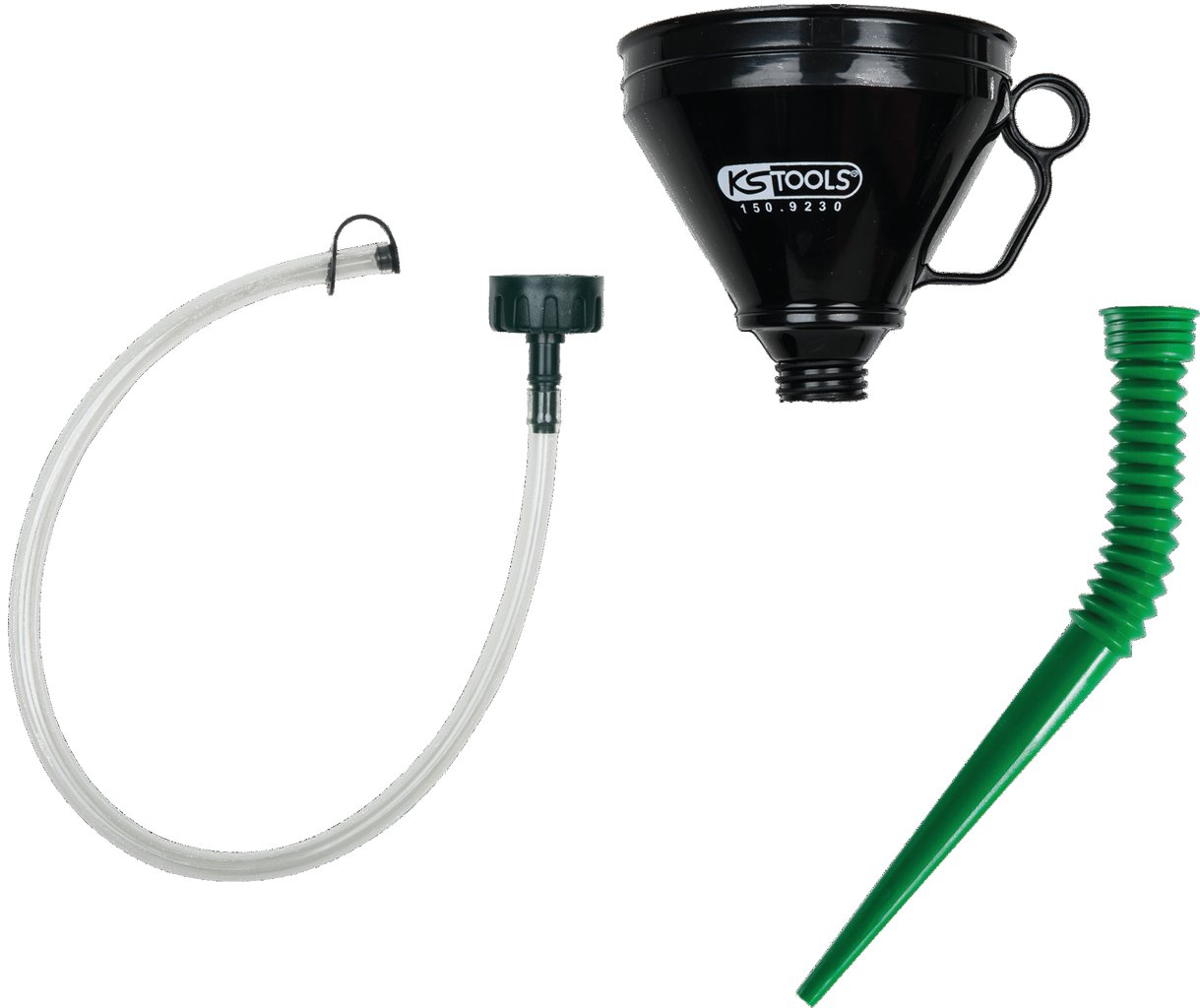 KS TOOLS Juego de embudos universales, 3 piezas