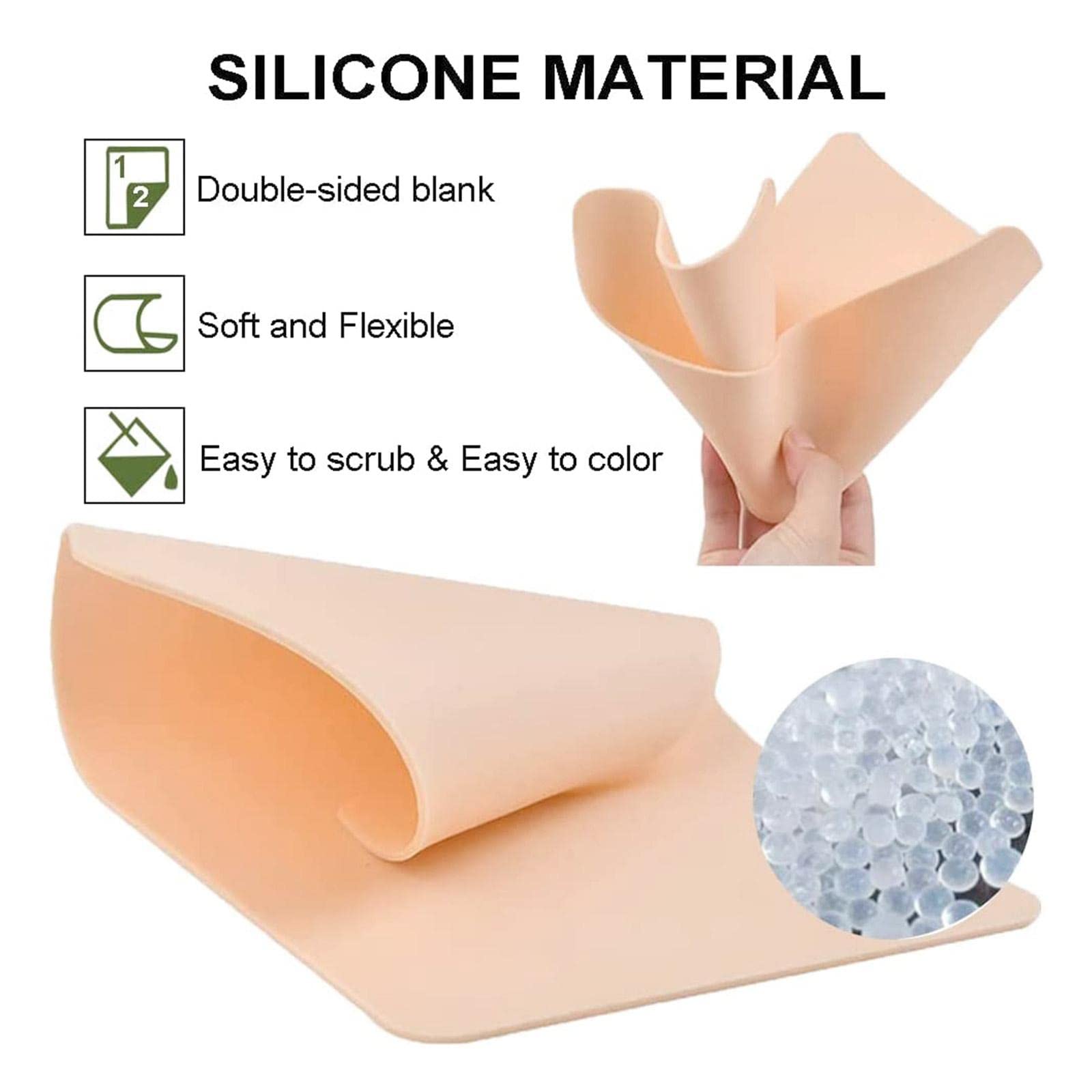 Blank Tattoo Practice Skin - Romlon 20Pcs Tattoo Skin Practice 8'' x 6'' Double Sides Tattoo Skin Microblading Eyebrow Fake Skin for Tattoo for Beginners and Experienced Artists Tattoo Supplies