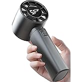 Portable Handheld Fan with Digital Display,High Speed 10000 RPM USB Rechargeable Mini Personal Fan, 4000mAh Battery, Hand Hel