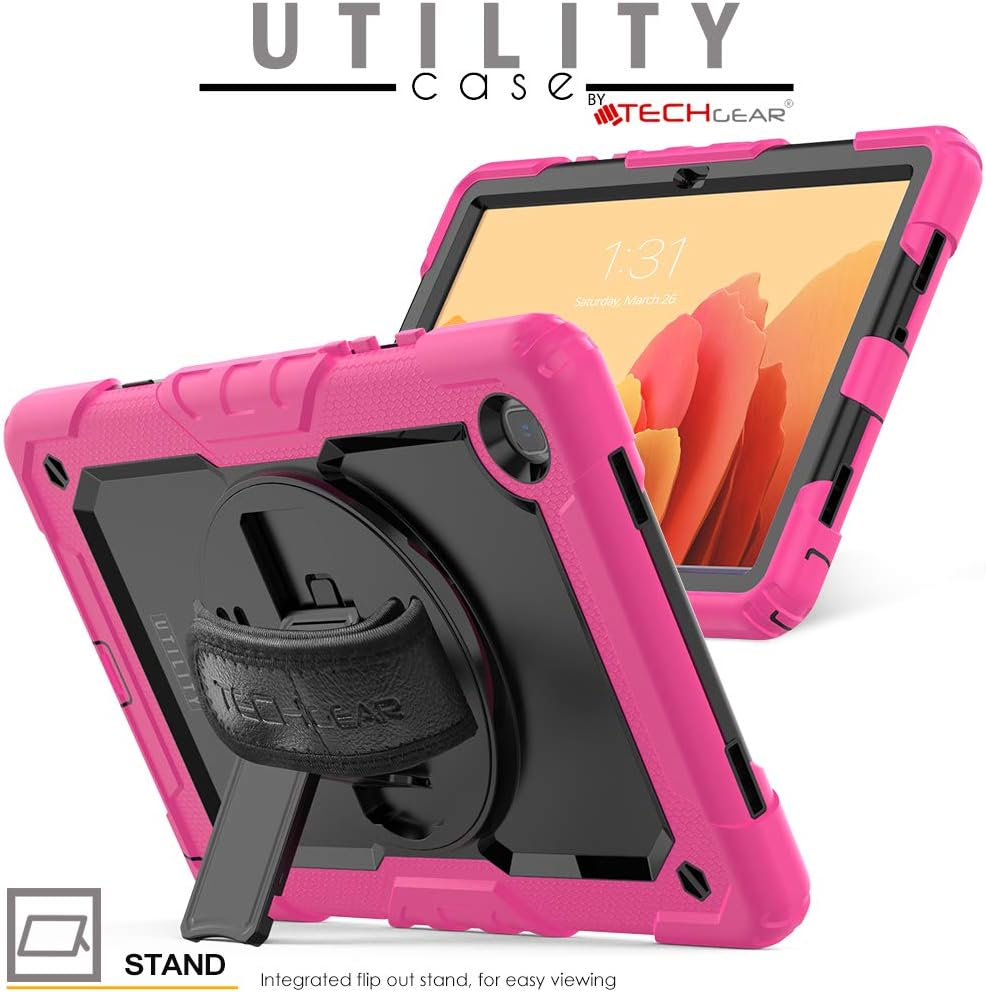 TECHGEAR UTILITY Case fits Samsung Galaxy Tab A7 10.4" (SM-T500 / T503 / T505 / T509) Tough Rugged HEAVY DUTY Armour Shockproof Impact Case with 360 Rotating Stand - Image 5