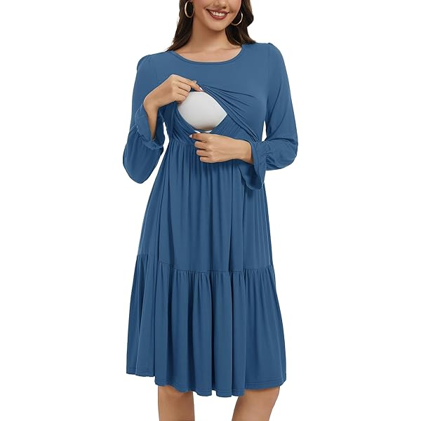 chinese dress ladies Pregnancy and nursing dress Honey black main image 1