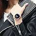 IK Colouring Women Quartz Watch, Rhinestone Starry Sky Dial Ladies Wrist Watches Mesh Band Watch (Rose Gold)