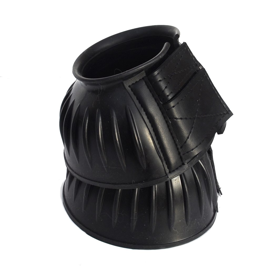 Rhinegold Elite Touch Tape Closure Over-Reach Boot-Small-Black