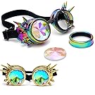 Covermason Antique Kaléidoscope Soudage Des lunettes de protection dans Rustique Steampunk Style pour Cosplay et Robe de fantaisie