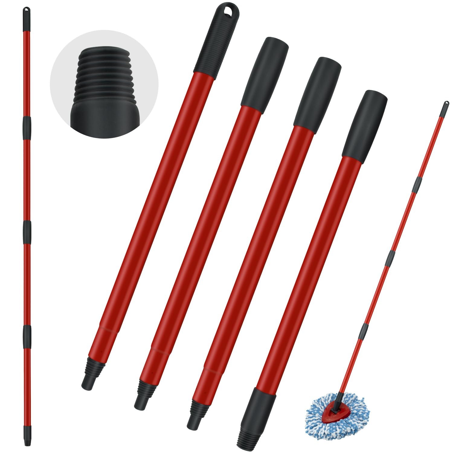 Spin Mop Handle Replacements for Oceda 4-Section