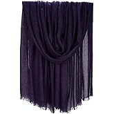 Iristide Women Summer Scarfs Large Long Lightweight Linen Beach Gauze Shawl Wrap 75”×43”