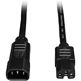 Tripp Lite 6ft Heavy Duty Computer Power Extension Cord 15A, 14 AWG, C14 to C15, Black 6'(P018-006)