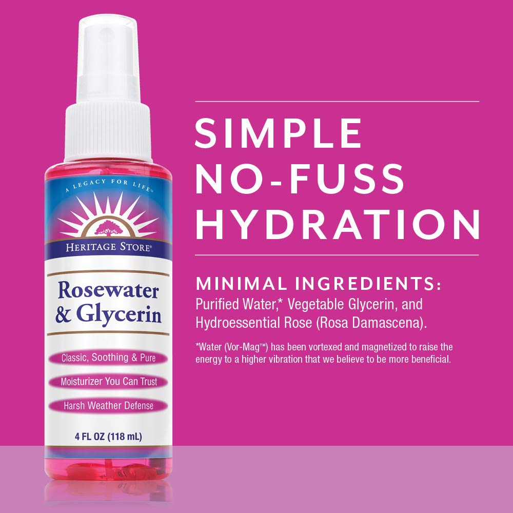 Heritage Products Rose Petals Rosewater and Glycerin - 4 fl oz, No Color, 118.29 ml (Pack of 1) - Image 4