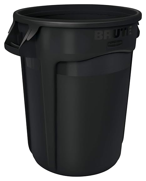 Rubbermaid Commercial FG265500DGRN BRUTE Heavy-Duty Round Waste/Utility - View #11