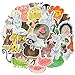 QTL Animal Stickers for Kids Cute Animal Stickers for Water Bottles Watercolor Stickers Animals for Laptop 50 Pcs