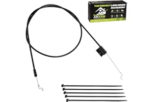 AOLKKSI 532183567 Control Cable for for Poulan Husqvarna 5521chv 5521rs Craftsman Lawn Mower 182755 532182755 60-109 Cable Parts 83567 Engine Zone Control Cable Z Bend on Each End
