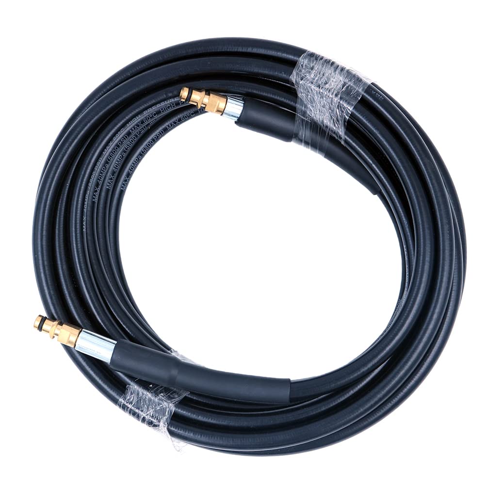 NUZAMAS 10m High Pressure Replacement Hose,5800PSI Hose Extension Pressure Washer Hose Drain Cleaning kit K2 K3 K4 K5 K6 K7 Click Type Plug Quick Connector