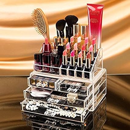 Jk Cosmetic Organizer Makeup Storage Box Lipstick Holder Stand