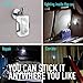 QPAU LED Motion Sensor Light, Portable Multi-Function LED Battery-Powered Stick-Anywhere Security Night Light, Wall Light for Closet, Stairs, Bedroom and Kitchen (Pack of 2)