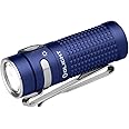 OLIGHT Baton4 Rechargeable EDC Flashlight, Portable Light 1300 Lumens with Magnetic Charging Cable, Small Powerful for Home, Camping, and Emergencies (Regal Blue)