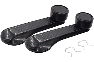 XtremeAmazing Black Car Window Winder Crank Door Handle Manual Regulators for Honda Civic 1984-2000 Pack of 2