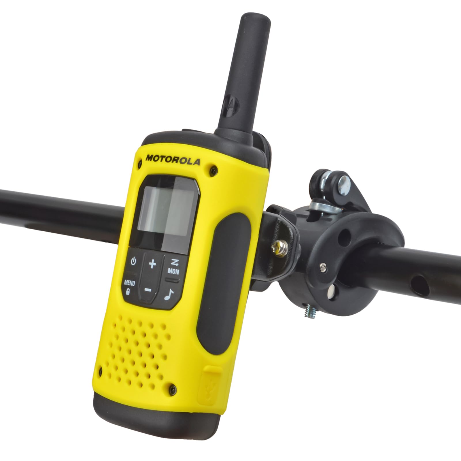 UAYESOK Bike Radio Mount Walkie Talkie Holder for Bike Motorcycle Bicycle ATV Scooter Handlebar Clamp for Motorola Talkabout Tlkr Baofeng Retevis Midland Small Size Two Way Radio Accessories