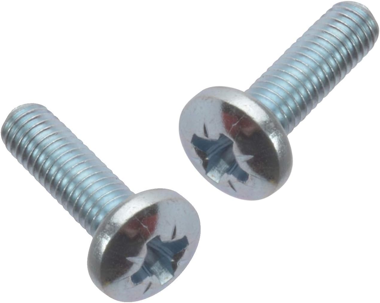 M4 (4mm x 8mm) Pozi Pan Head Machine Screws - A2 Grade Stainless Steel (Pack of 20), M4 x 8mm