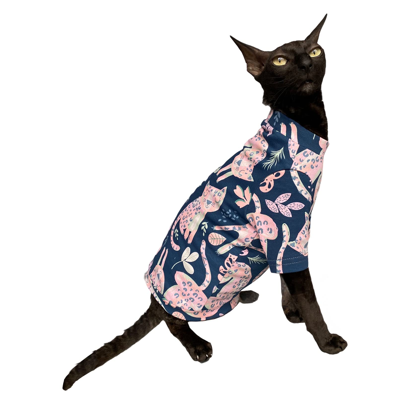 Kotomoda Cat's T-shirt maxi Storm Cat for Sphynx and naked cats (L)
