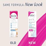 Veet Pure Hair Removal Cream Sensitive Skin Bikini Underarm 100ml Domed view 2