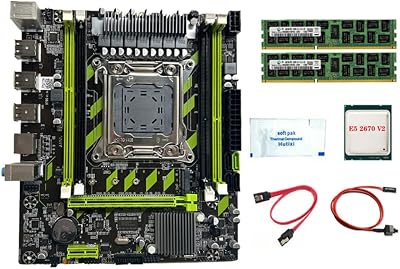 Wresetly X79G LGA2011 Motherboard E5 2670 V2 CPU 8GB DDR3 RAM M.2 SATA3