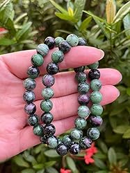 Ruby Zoisite Crystal Bead Bracelet 8mm, Wholesale