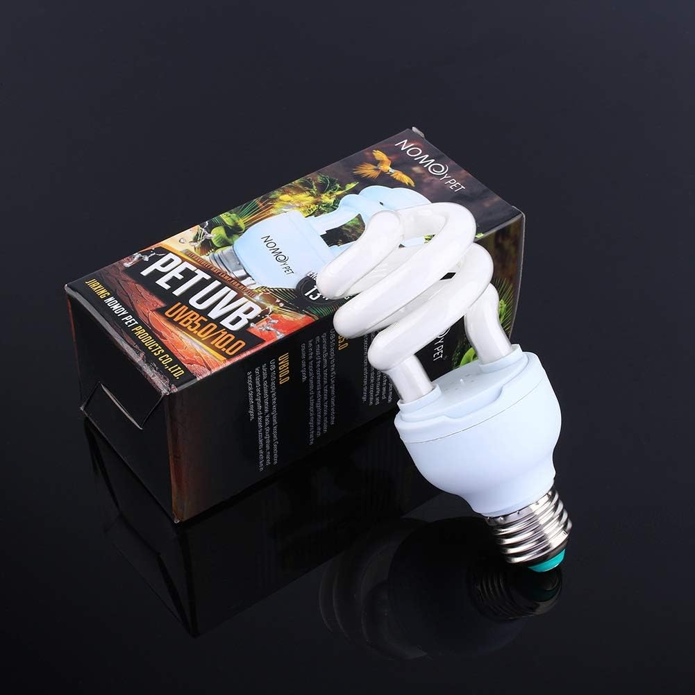 YOUTHINK Tropical Terrarium Lamp 13W UVB 5.0 E27 Base Energy Saving Tortoise Snake Reptile Light Bulb UV Lamp Compact Fluorescent Bulb