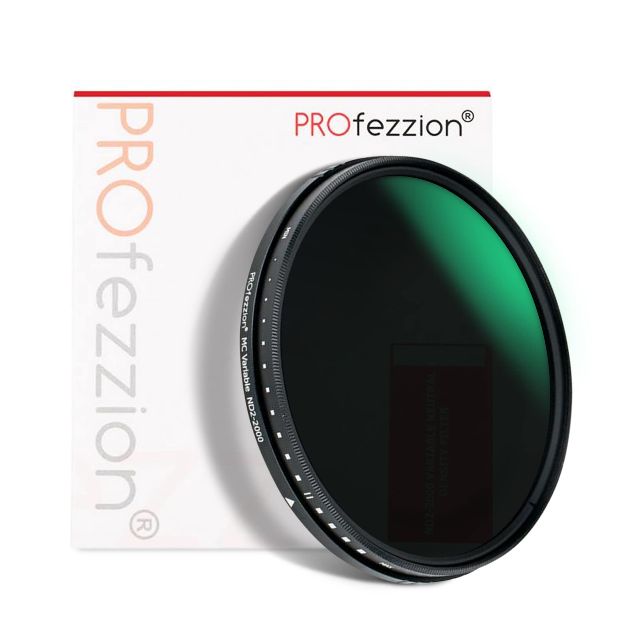 PROfezzion 77mm ND Variable Neutral Density ND2-ND2000 Adjustable 11 Stop for Nikon AF-S 20mm f1.8G Ed, for Canon EF 16-35mm f4L, Sigma 24mm f1.4 DG HSM Lens Phoyography
