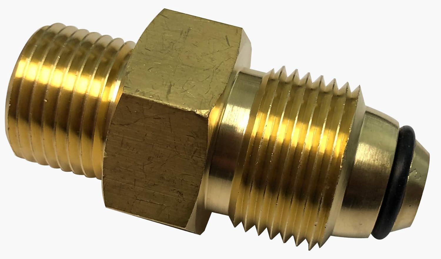 Argon/Nitrogen Regulator Adapter, CGA 580 To CGA 320, Tank to CO2