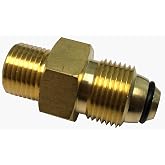 Argon/Nitrogen Regulator Adapter, CGA 580 To CGA 320, Tank to CO2 Cylinder