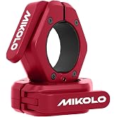 Mikolo Barbell Clamps,2-Inch Olympic Barbell Clips with Anti-Slip TPR Lining and Quick Release for Home and Gym Use