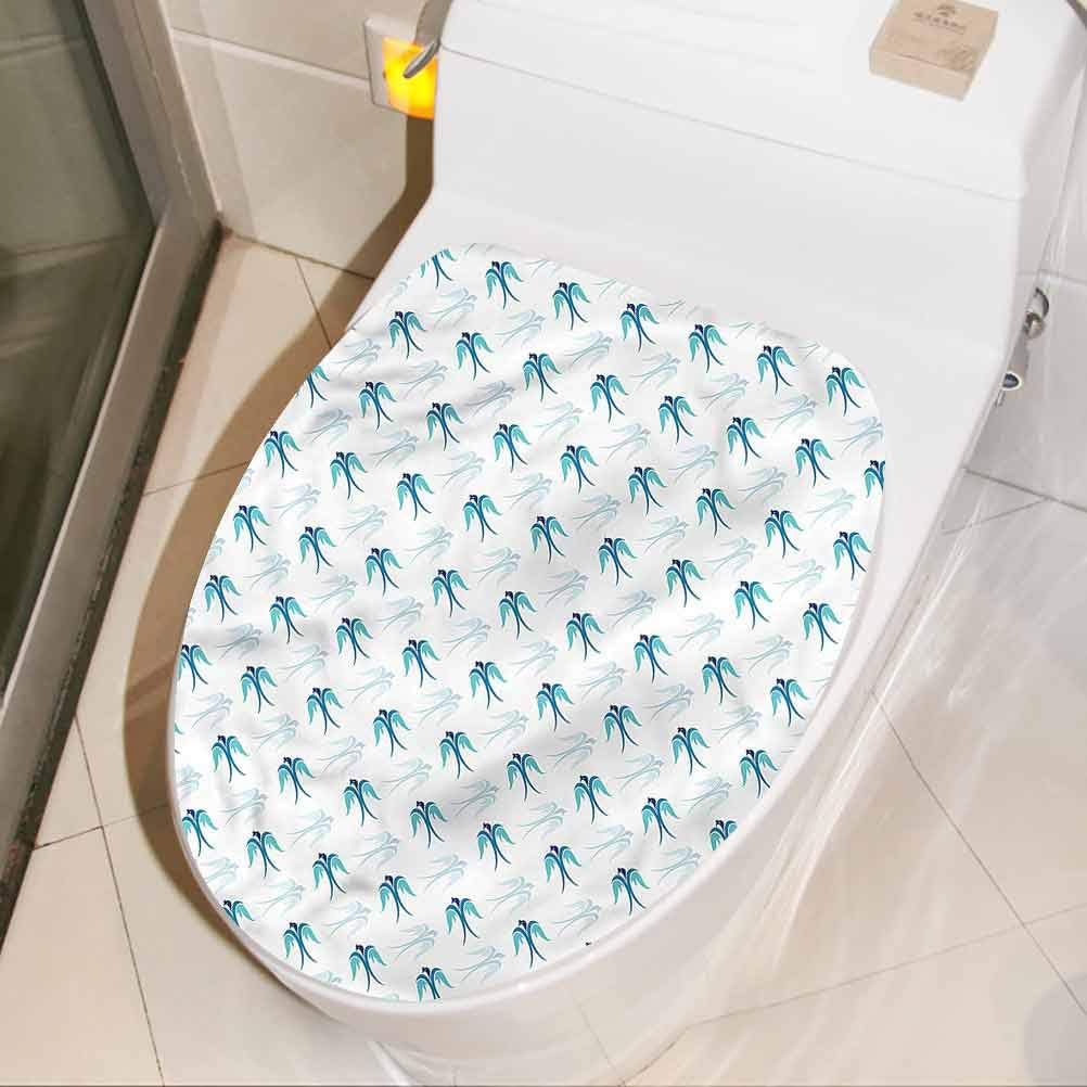 Toilet Seat Sticker/Lid Decal Birds, Flying Birds in Sky Modern