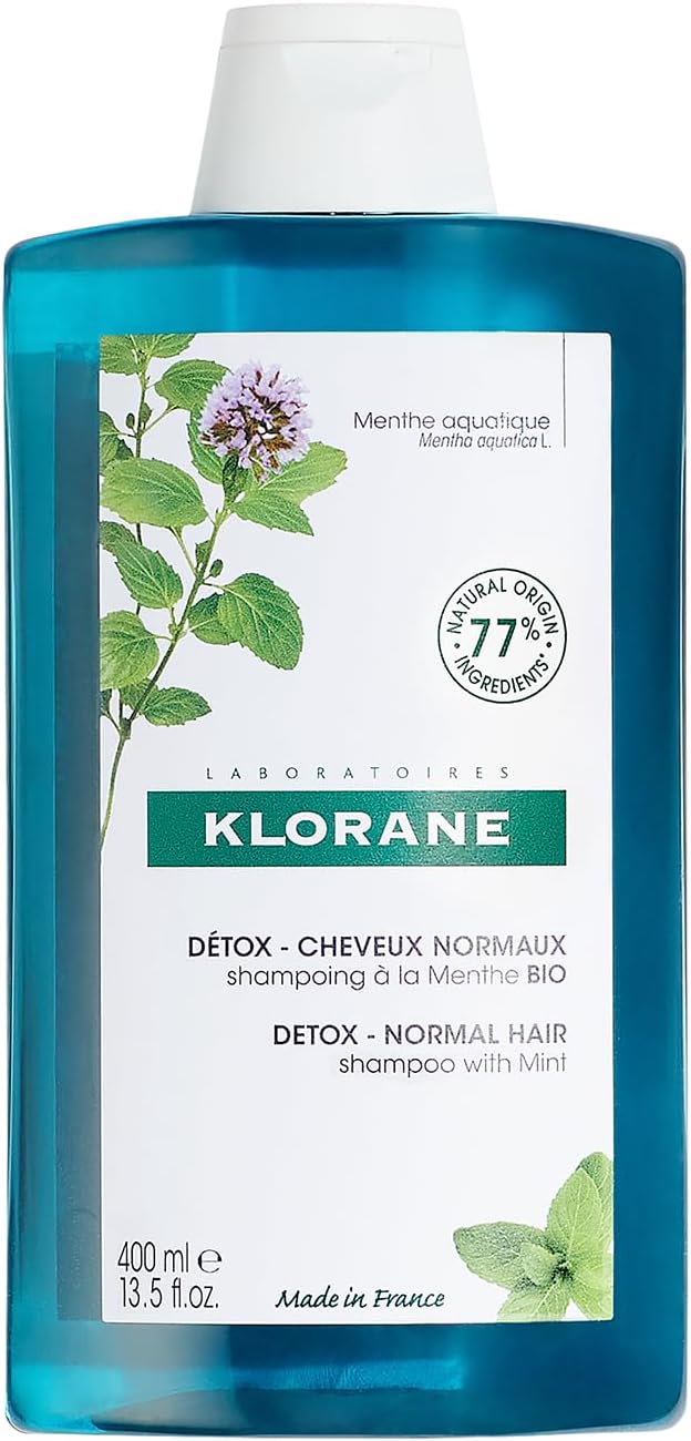 Klorane Anti-Pollution Detox Shampoo with Aquatic Mint 400 ml