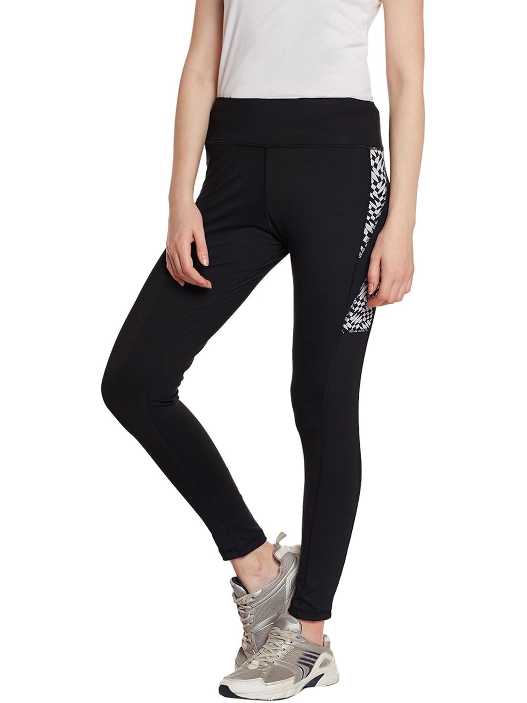 claura printed printed polyester multicolor yoga pant tight legging for womens