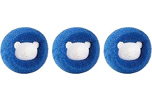 Pet Hair Removal Laundry Balls - Durable Polycarbonate, Smooth Surface, Energy-Saving, No Electricity Needed