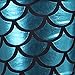 HDE Women Shiny Mermaid Leggings Liquid Wet Look Fish Scale Metallic Tight Pants (Teal, Medium)