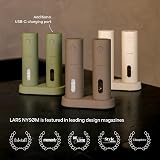 LARS NYSØM Electric Salt & Pepper Grinder Set USB Rechargeable Black/White view 5