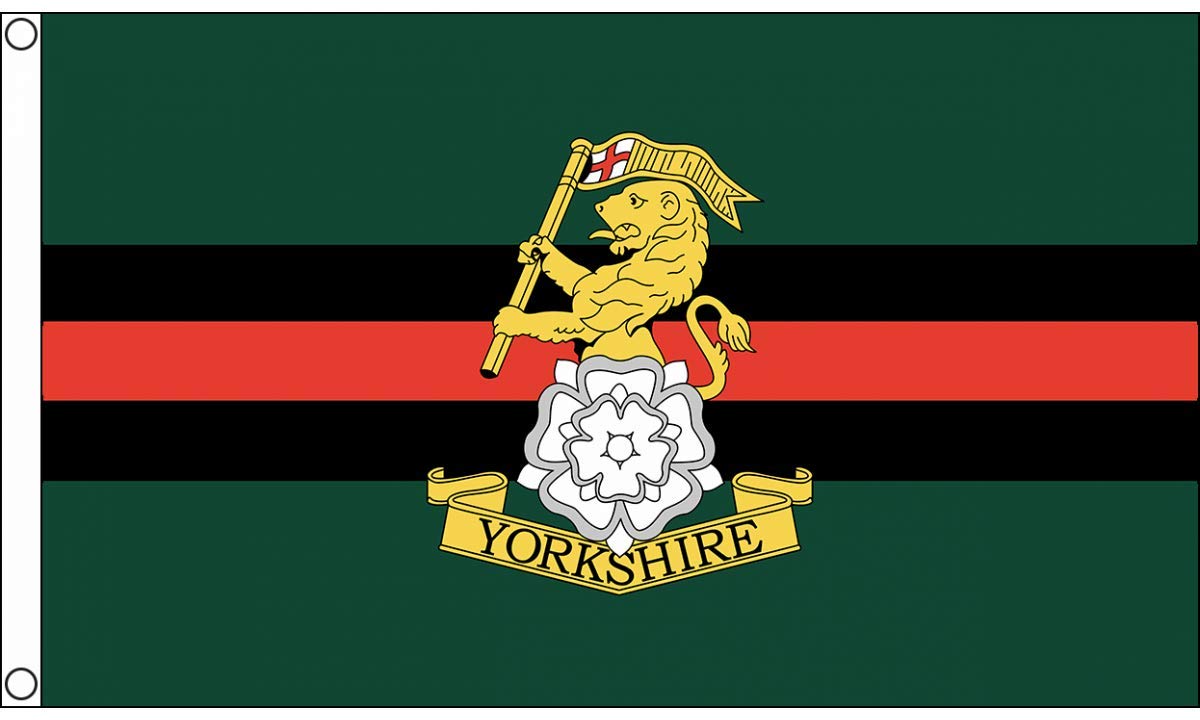 AZ FLAG - Yorkshire Regiment Flag - 3x5 Ft - 100D Polyester Yorks Banner with Two Metal Grommets - Fade Resistant - Vivid Colors - 3' x 5' Feet - 150x90 Cm