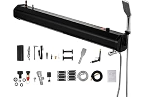 QNEMAEI Pressurized Water Tank Camping 5.5 Gallonl,Overland Water Tank with Air Pump and Two Different Shower Sets for Off-Road Vehicles, Pick-Up Trucks Outdoor Activities.Have All Matching Tnstallation Tools