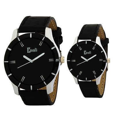 Analogue Black Round Dial Mens And Womens Watch 104