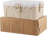 Restmo Large Outdoor Electrical Box with Transparent Lid IP54 Almond 12.6 x 8.7 view 9