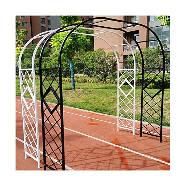 LYBC Metall Rosenbogen Torbogen Rankgitter Gartenbogen Rankhilfe Rankgestell für Kletterpflanzen,Rosen,Garten,Pergola… – Bild 5