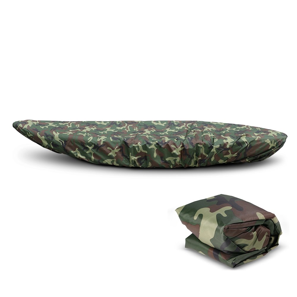 Lixada Universal Kayak Cover Waterproof and UV Resistant Dust Shield for Canoe Boat, Camouflage 3, 5.0m